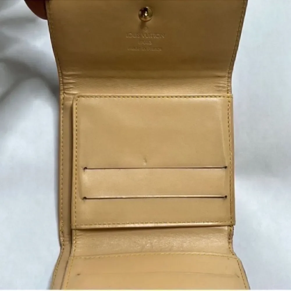 Authentic Louis Vuitton Murakami Black Multicolor Compact Leather Wallet
